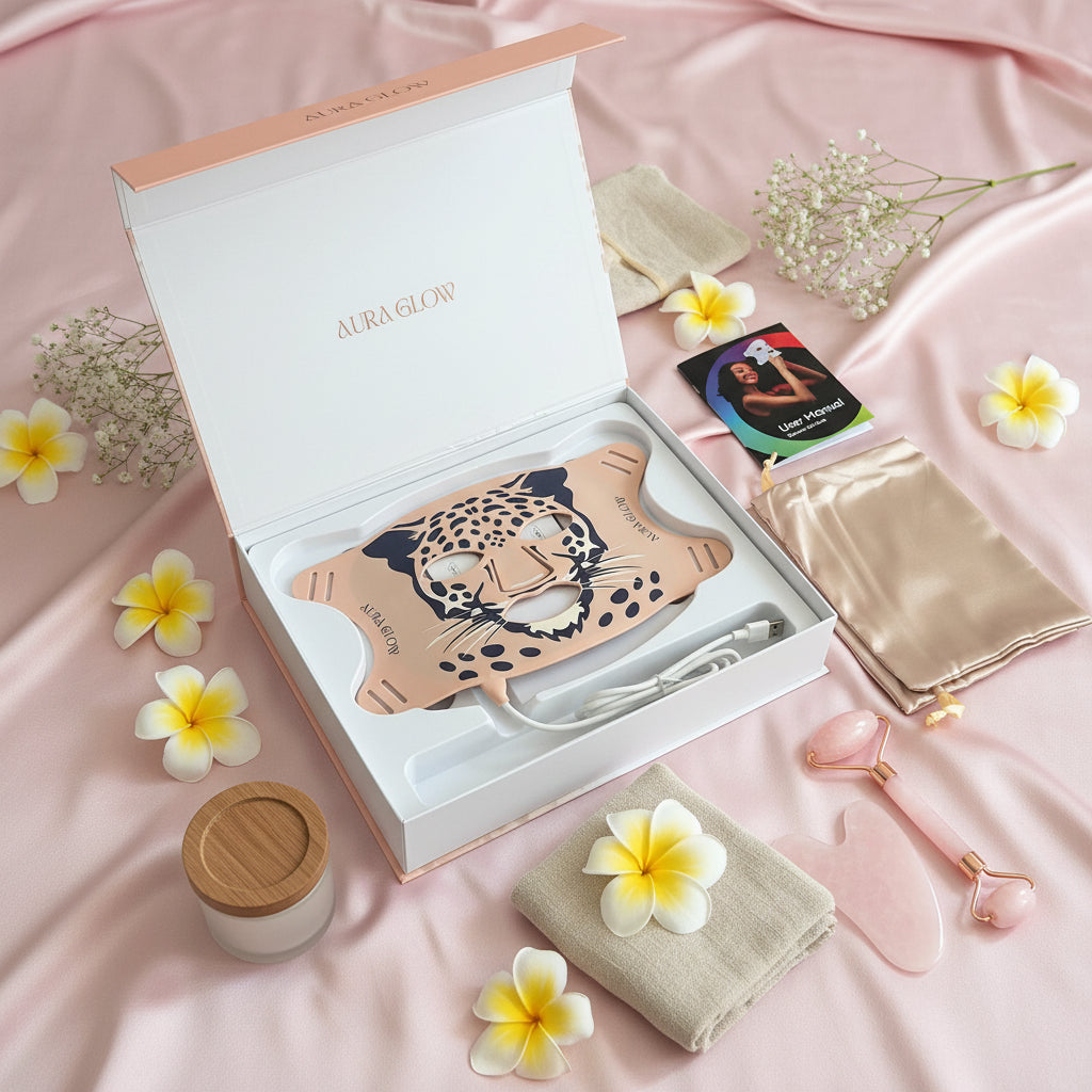Best Seller - The Leopard Luxe™ LED Light Therapy Mask